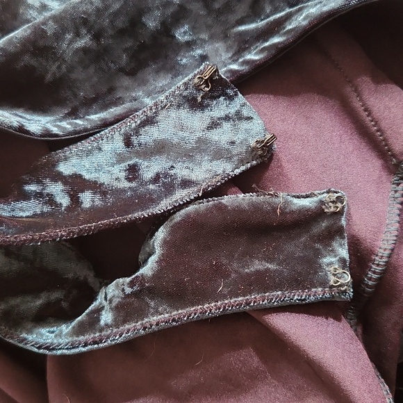 H&M Teal Velvet Halter Backless Dress - Picture 6 of 6